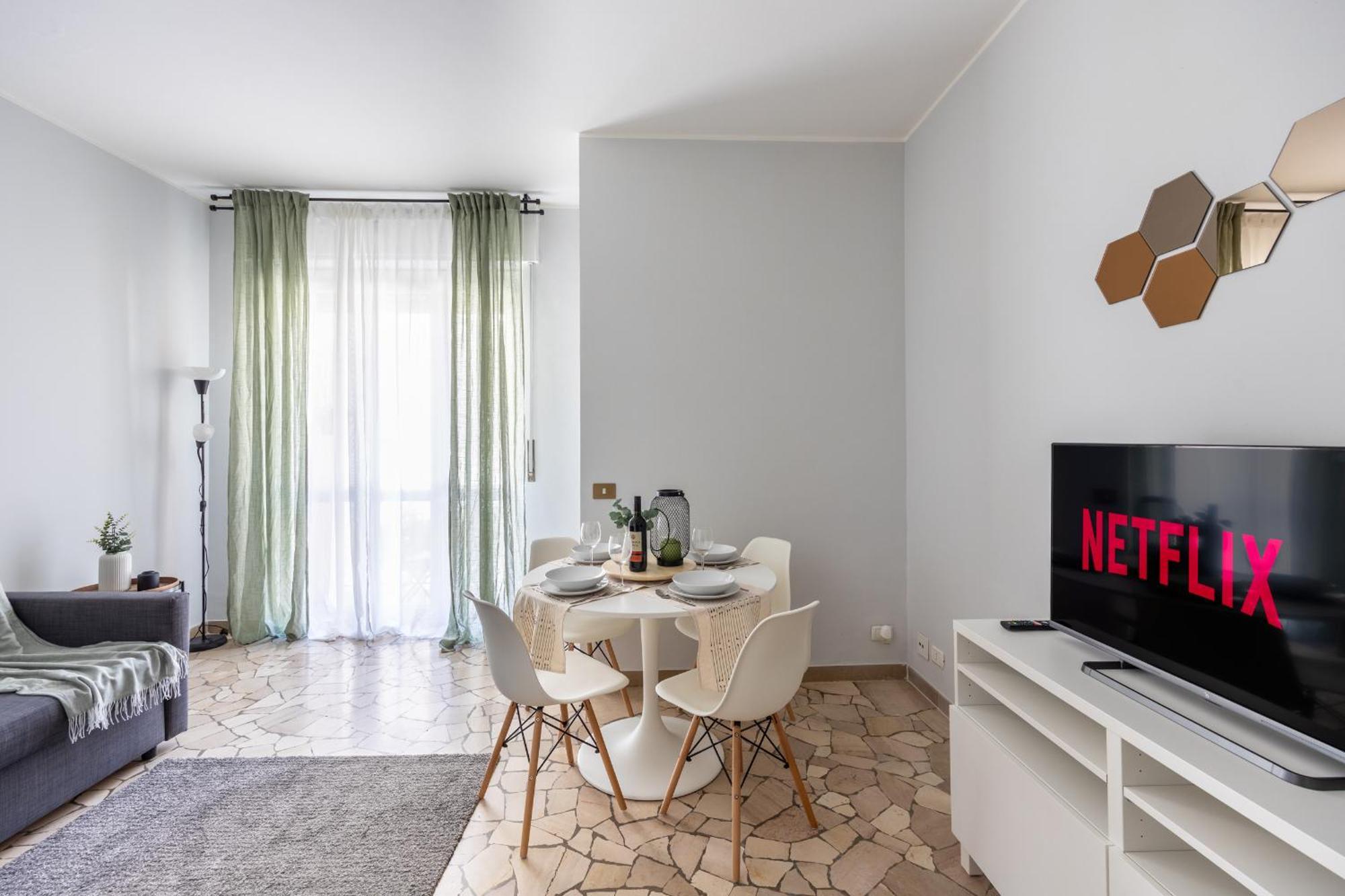 8 Min Dalla Metro Casa Elegante Con Netflix E Wifi Milano Eksteriør billede